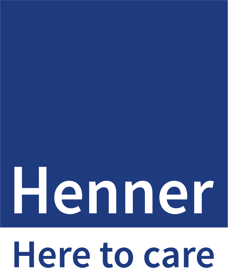 Logo Henner Here to care – CMJN – sans cartouche – sans filet