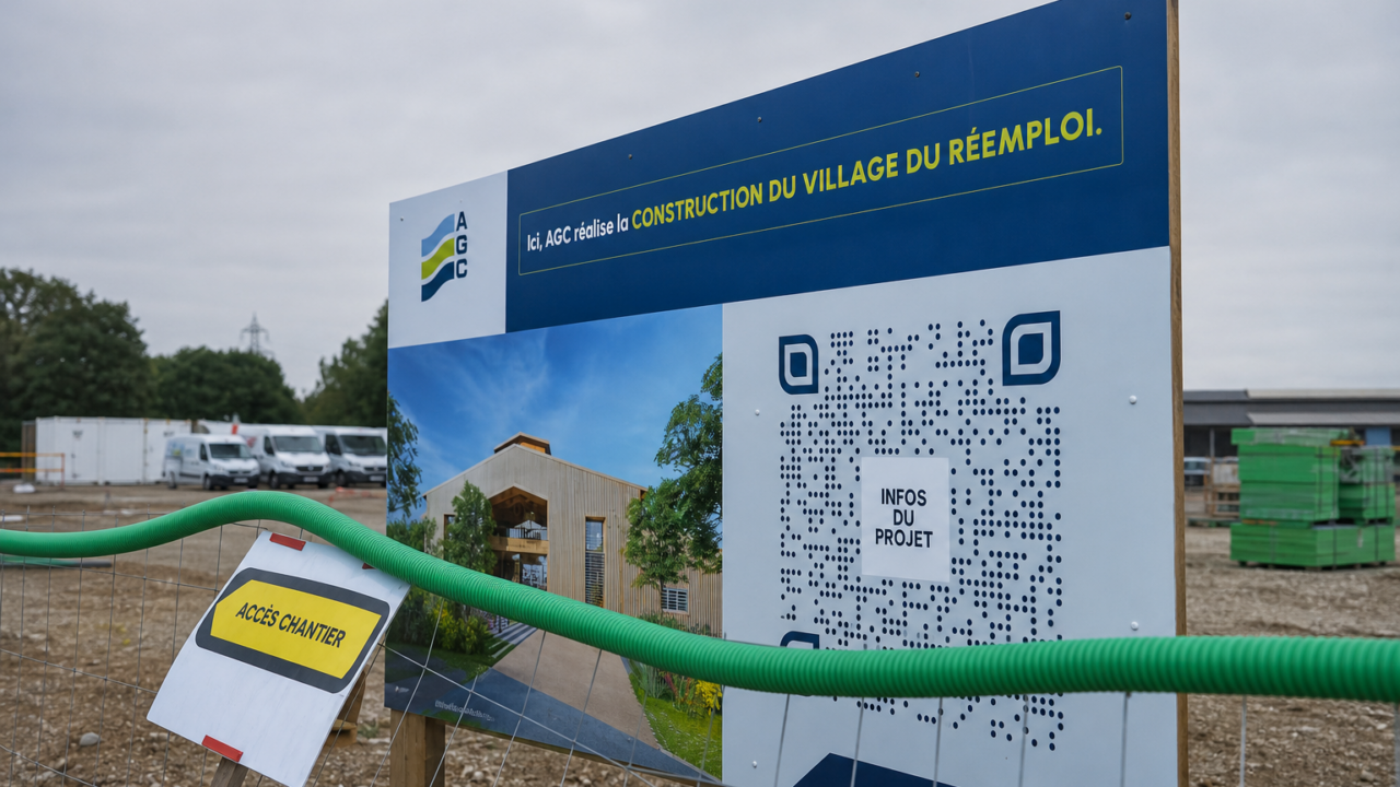 Chantier du village du réemploi à Bordeaux