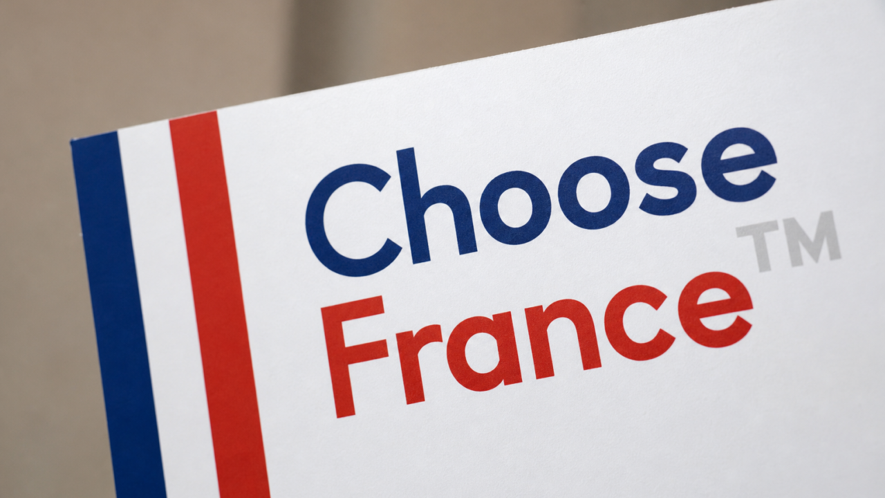 Choose France summit investment sign