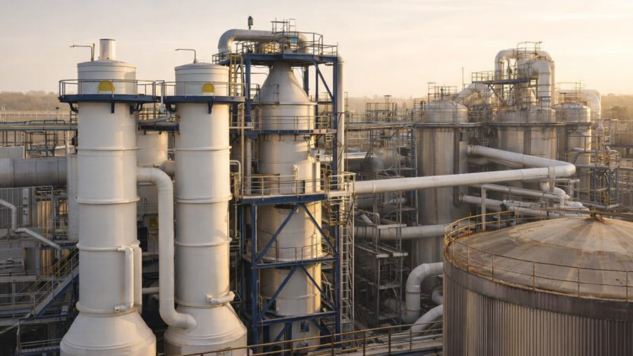 Paper pulp plant under pressure