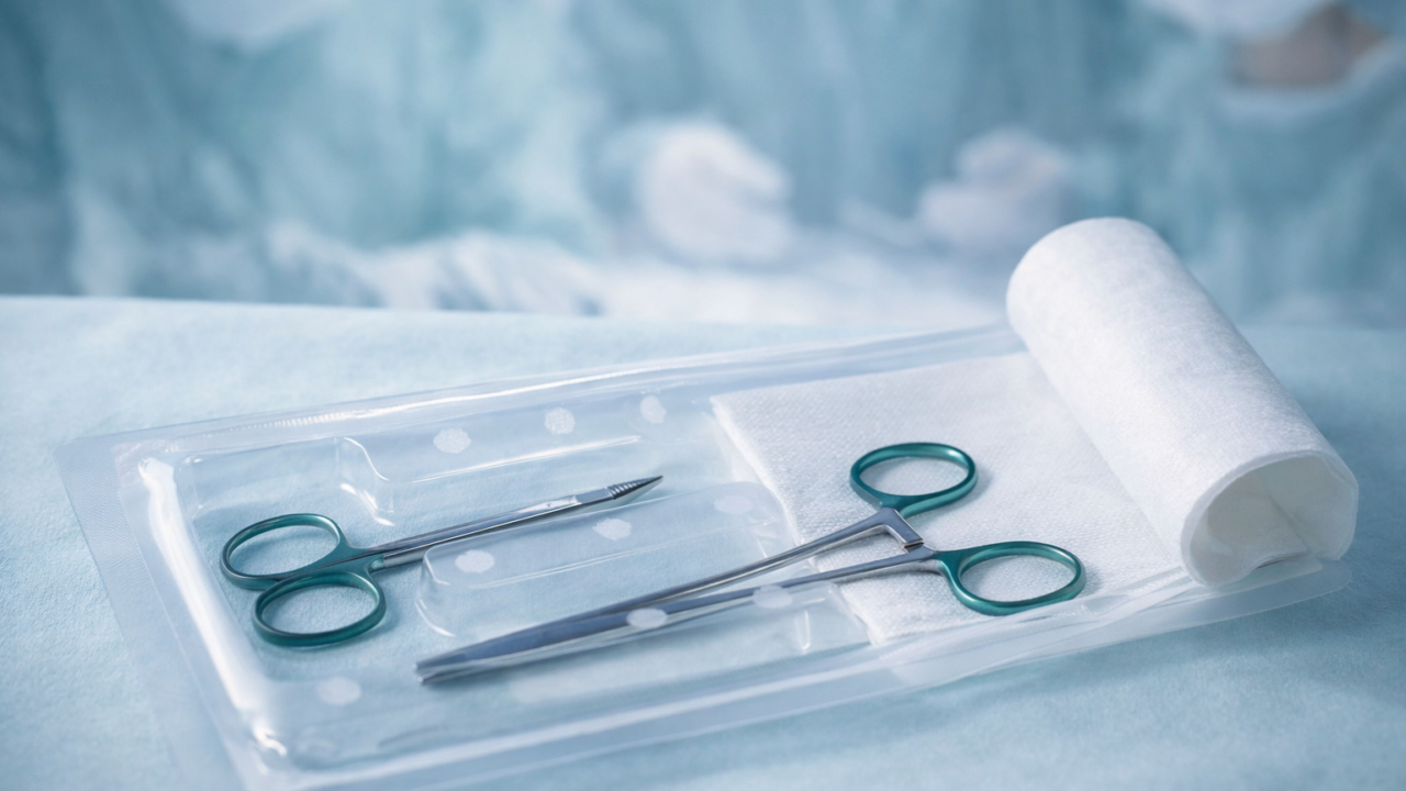 Sterile medical packaging for surgical tools