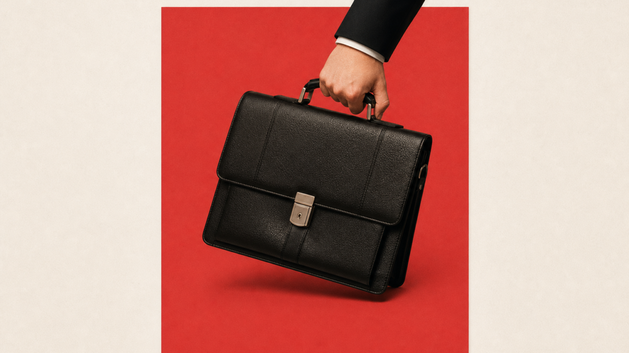 Briefcase symbolizing budget cuts