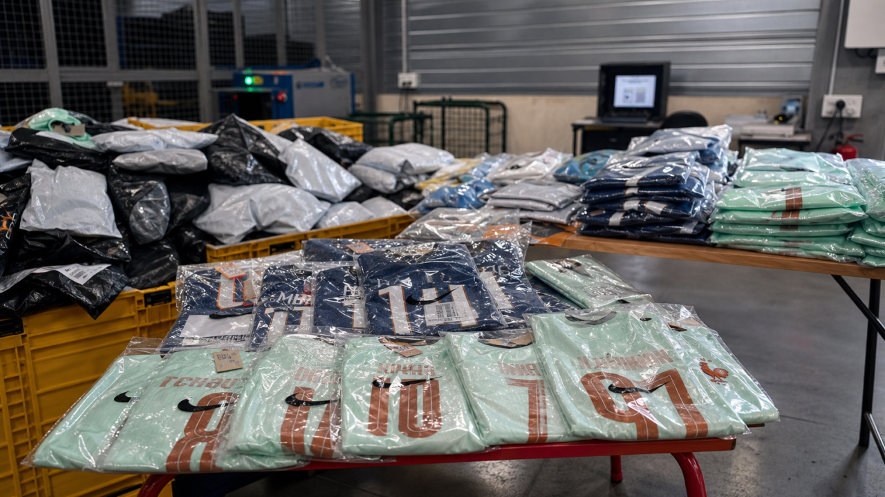 Saisie de maillots contrefaits