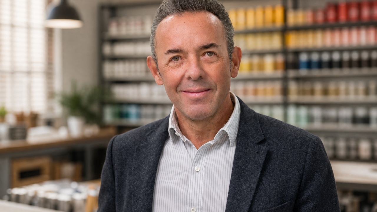 Colart executive portrait in art factory