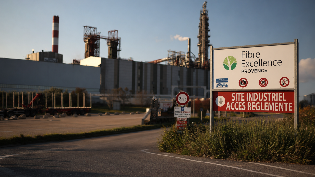 Fibre Excellence pulp plant entrance