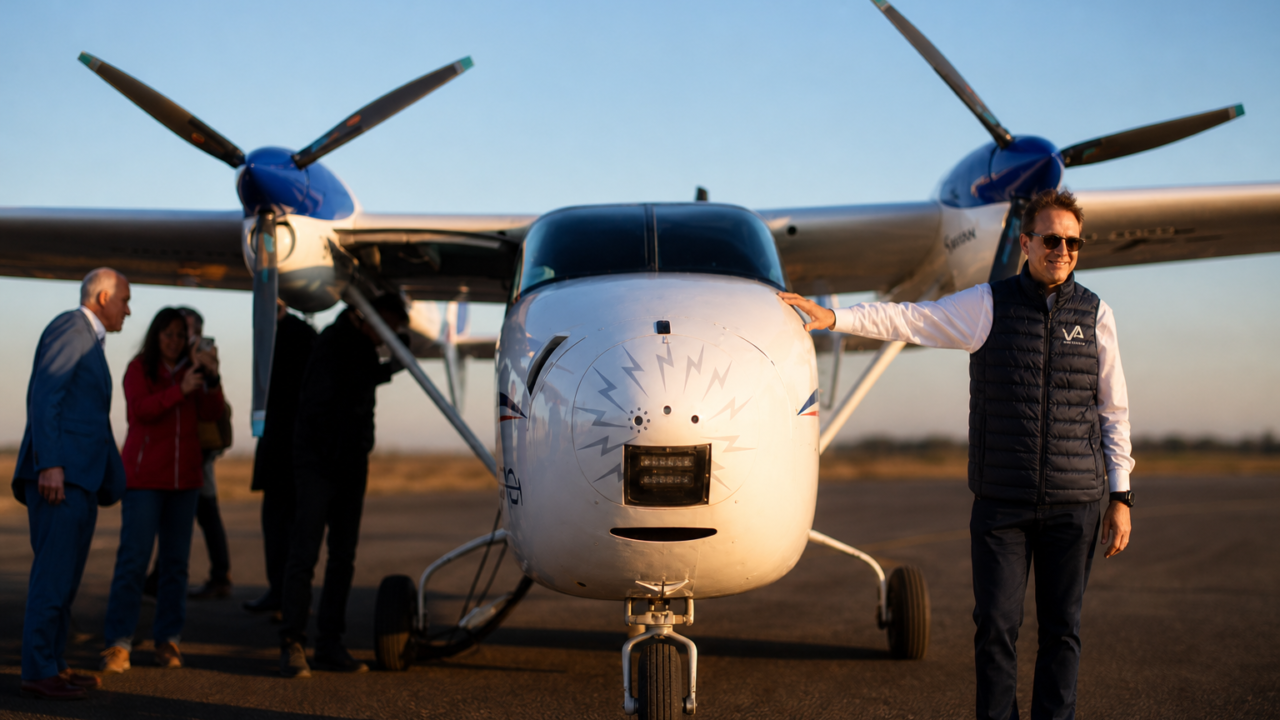 Avion hybride sur piste