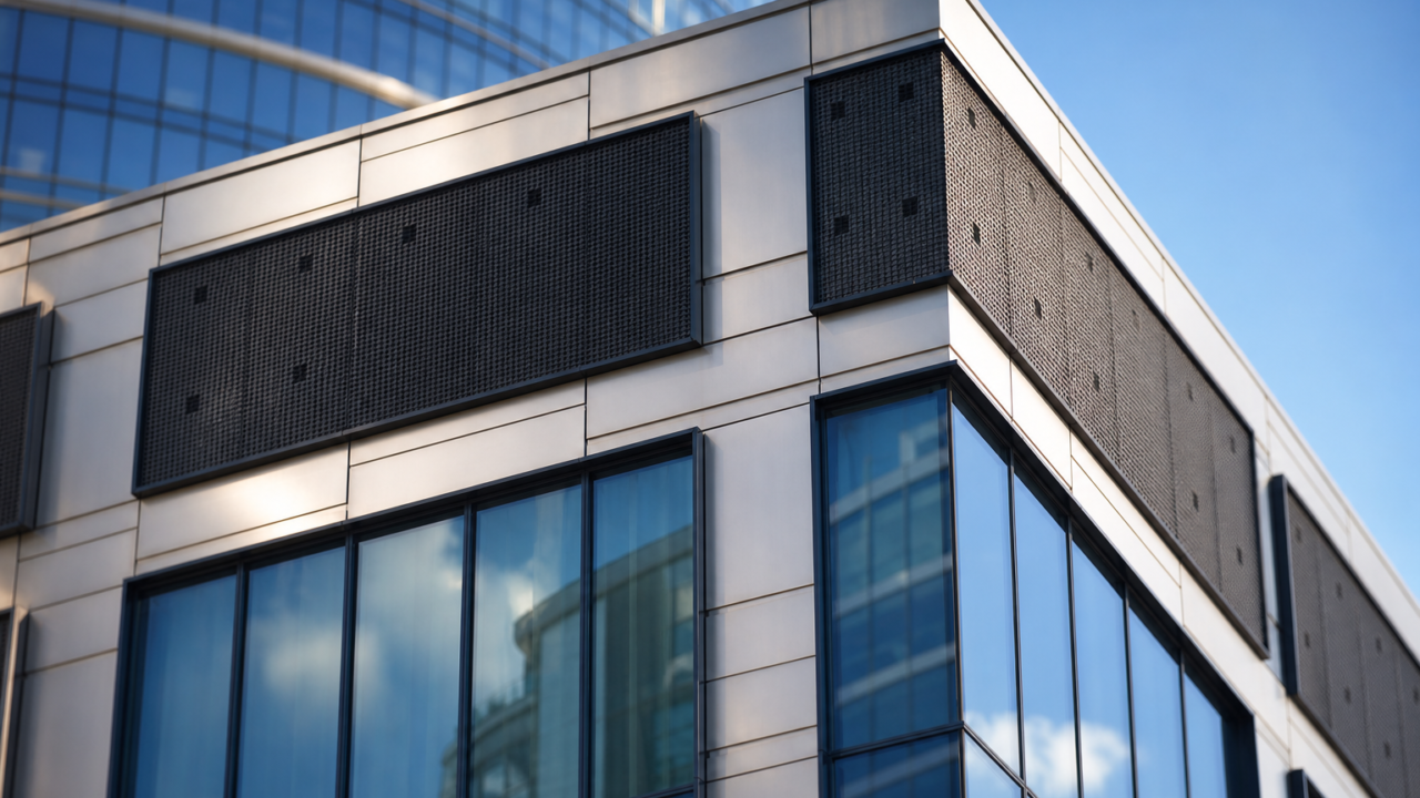 Modern office building facade