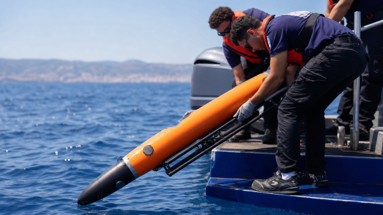 SeaExplorer glider at sea