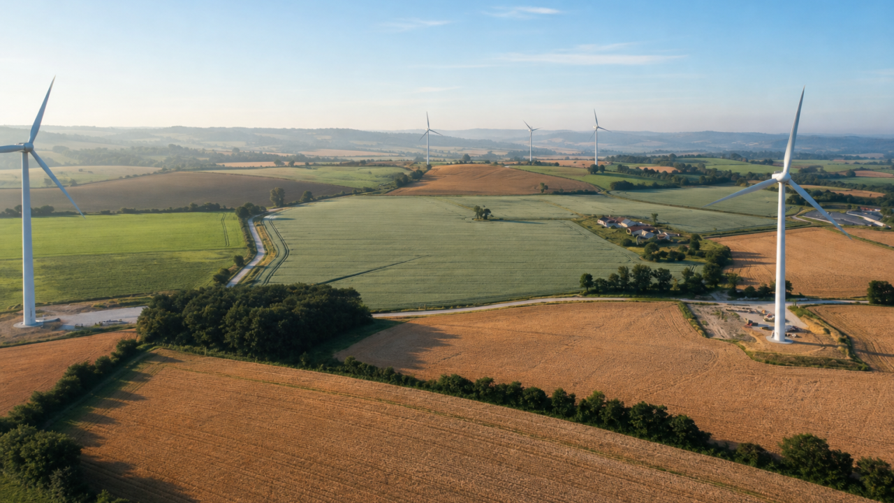 Parc éolien en Pays de la Loire