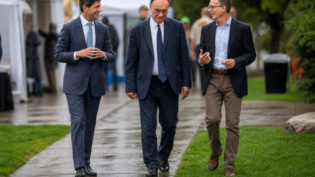 Responsables de la Fed sous la pluie