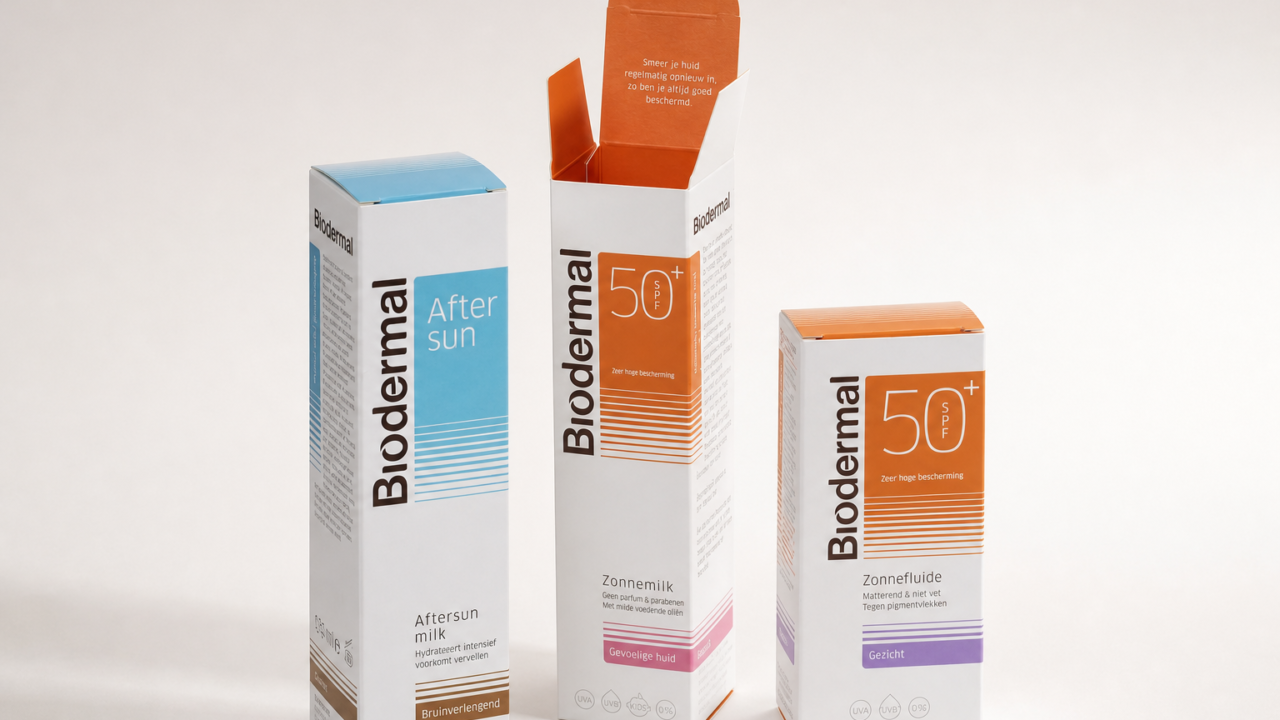 Low-carbon skincare packaging packshot
