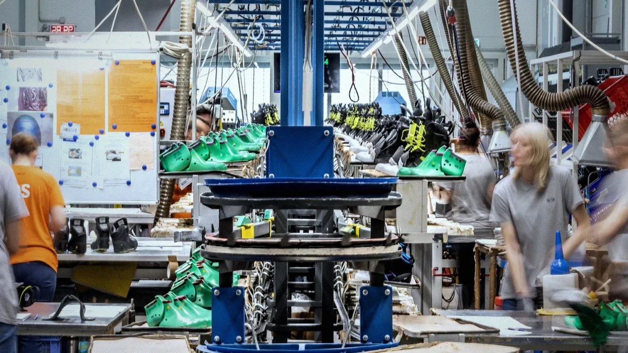 Usine européenne de chaussures de sécurité