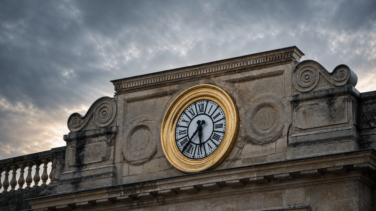 Horloge d’un bâtiment public français
