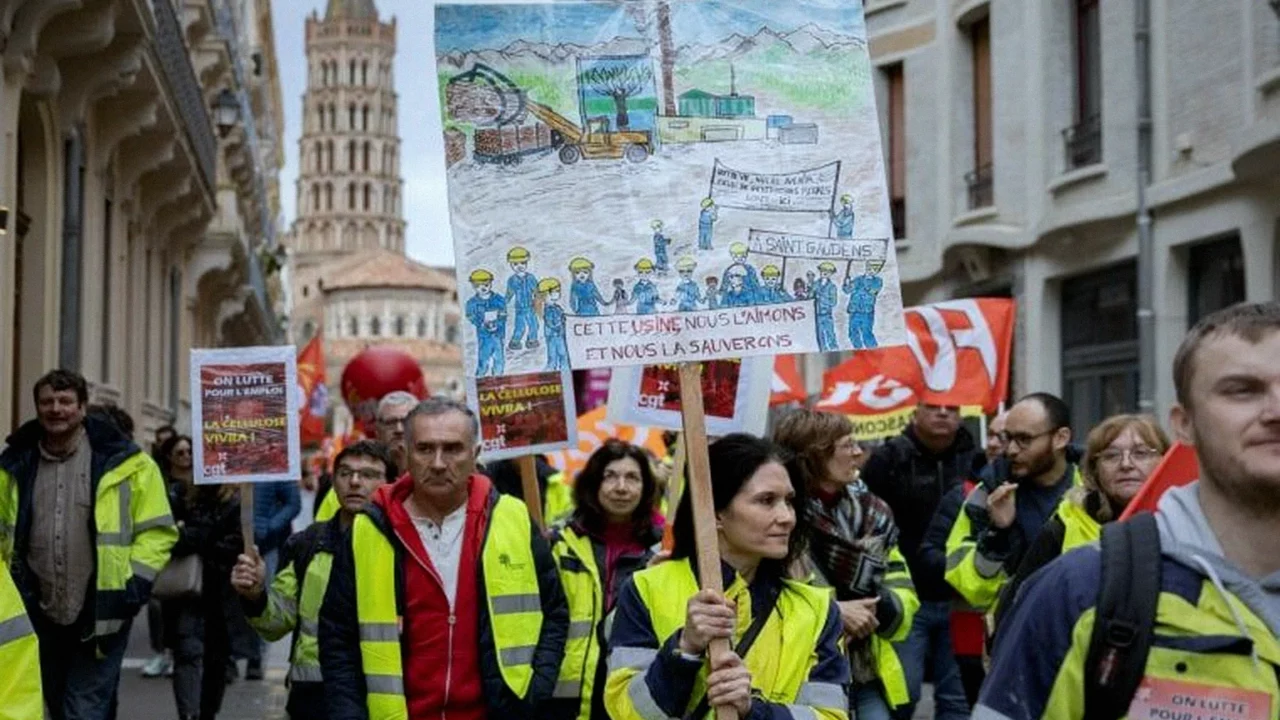 Manifestation pour l'emploi à Saint-Gaudens