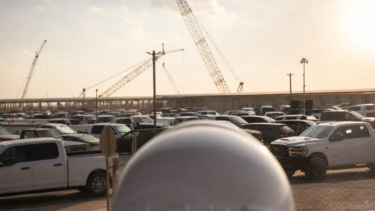 Chantier de data center au Texas