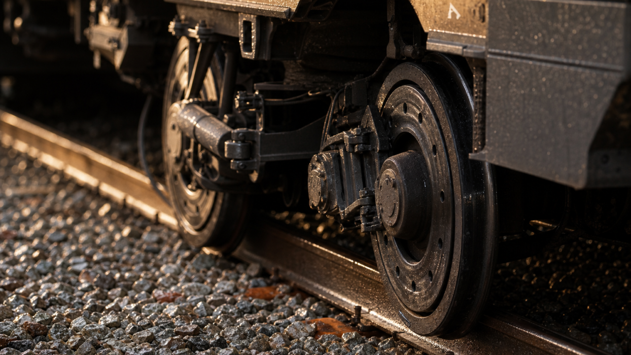 Roue ferroviaire française et bogie de train