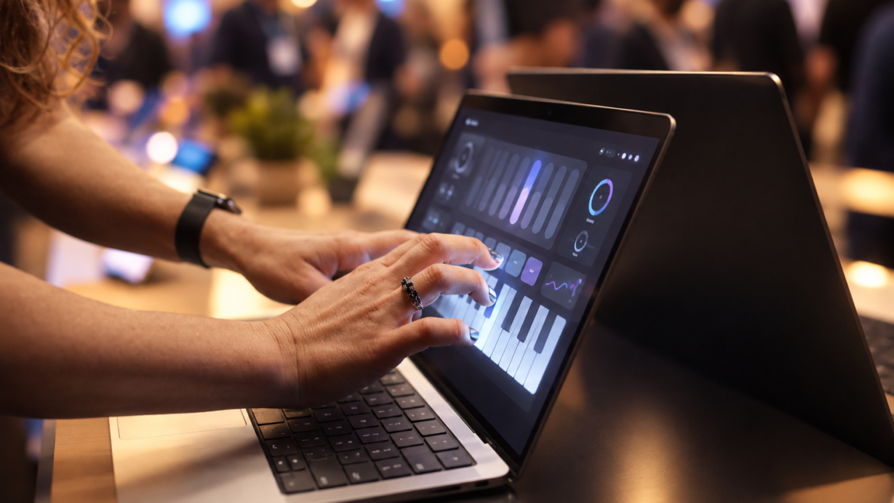 Démonstration d’un MacBook Pro tactile